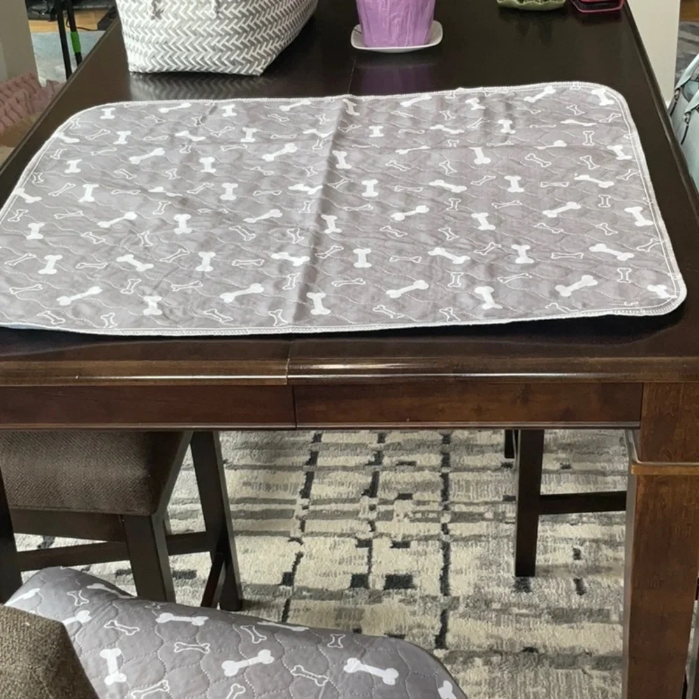 Gray Dog Bone Pattern Puppy Pad